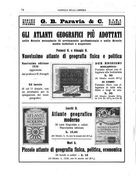 Giornale della libreria organo ufficiale della Associazione italiana editori