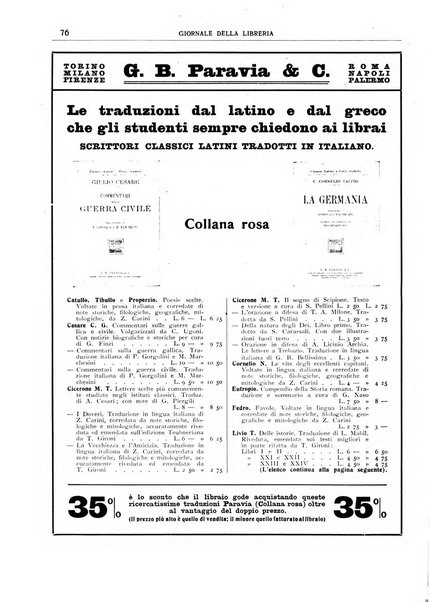 Giornale della libreria organo ufficiale della Associazione italiana editori