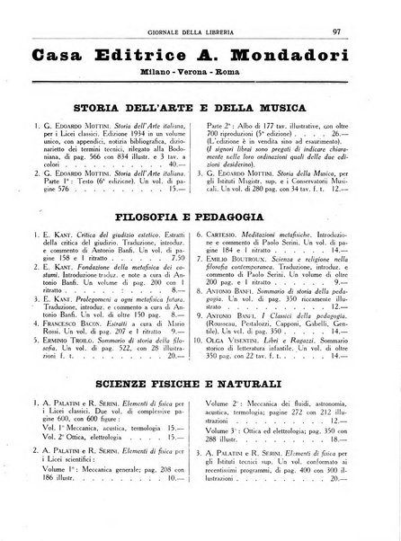 Giornale della libreria organo ufficiale della Associazione italiana editori