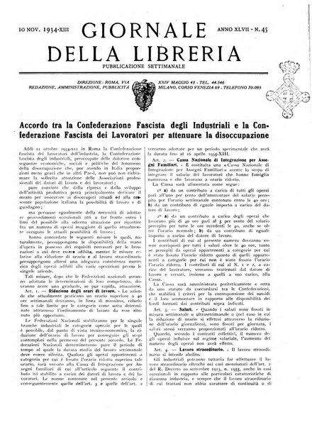 Giornale della libreria organo ufficiale della Associazione italiana editori