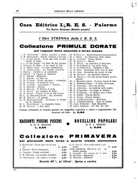 Giornale della libreria organo ufficiale della Associazione italiana editori