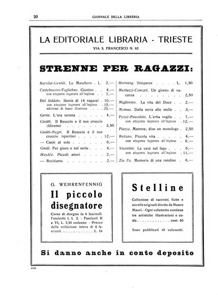 Giornale della libreria organo ufficiale della Associazione italiana editori