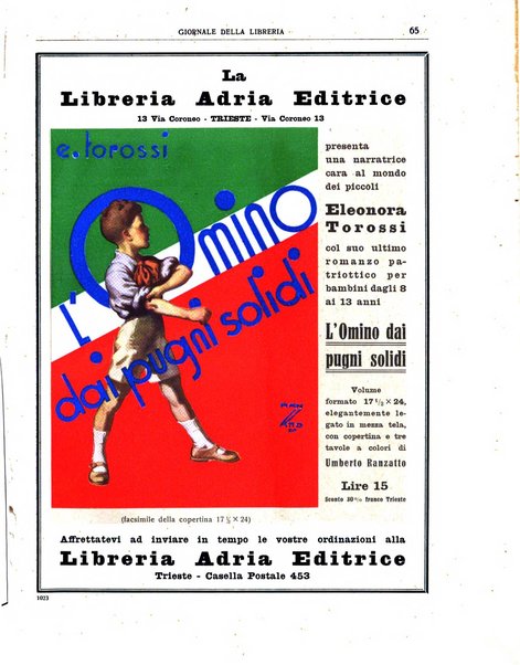 Giornale della libreria organo ufficiale della Associazione italiana editori