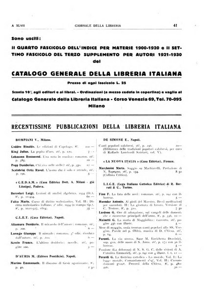 Giornale della libreria organo ufficiale della Associazione italiana editori