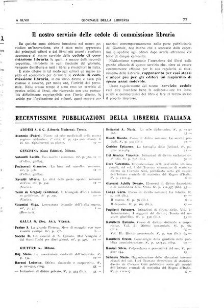 Giornale della libreria organo ufficiale della Associazione italiana editori