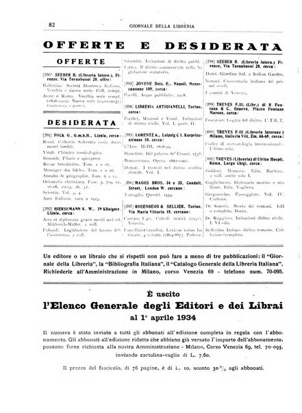 Giornale della libreria organo ufficiale della Associazione italiana editori