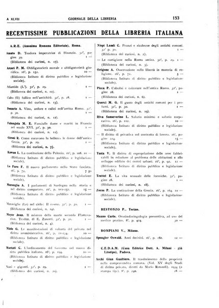 Giornale della libreria organo ufficiale della Associazione italiana editori