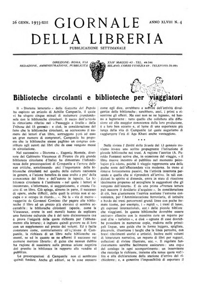 Giornale della libreria organo ufficiale della Associazione italiana editori