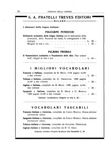 Giornale della libreria organo ufficiale della Associazione italiana editori