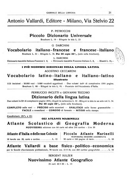 Giornale della libreria organo ufficiale della Associazione italiana editori