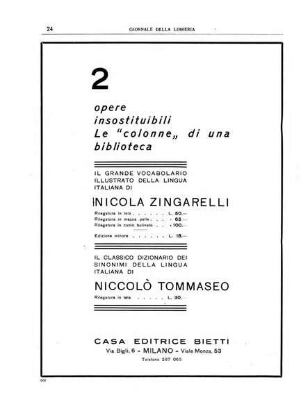 Giornale della libreria organo ufficiale della Associazione italiana editori