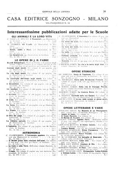 Giornale della libreria organo ufficiale della Associazione italiana editori