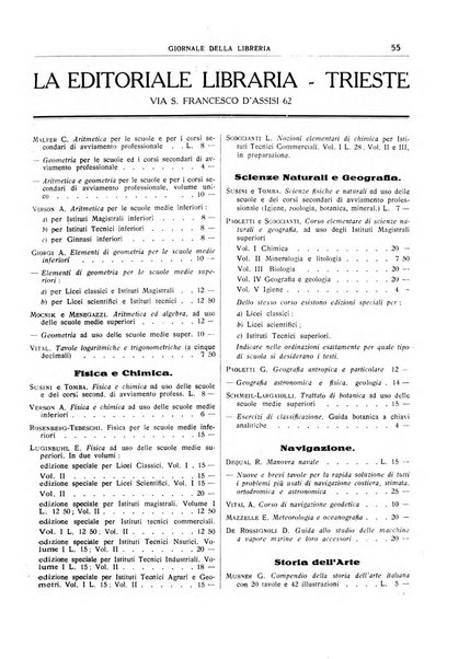 Giornale della libreria organo ufficiale della Associazione italiana editori