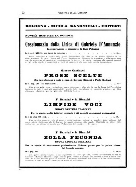 Giornale della libreria organo ufficiale della Associazione italiana editori