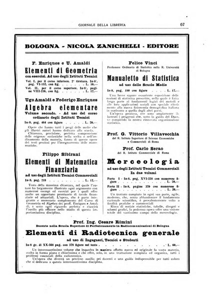 Giornale della libreria organo ufficiale della Associazione italiana editori