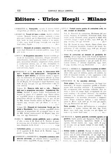 Giornale della libreria organo ufficiale della Associazione italiana editori