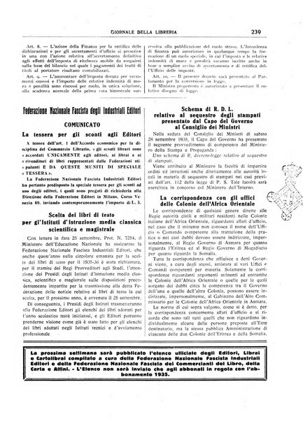 Giornale della libreria organo ufficiale della Associazione italiana editori