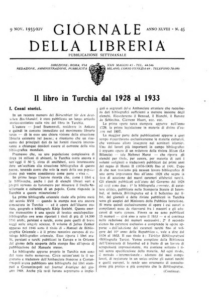 Giornale della libreria organo ufficiale della Associazione italiana editori