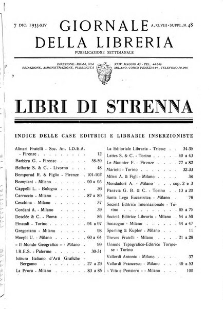 Giornale della libreria organo ufficiale della Associazione italiana editori