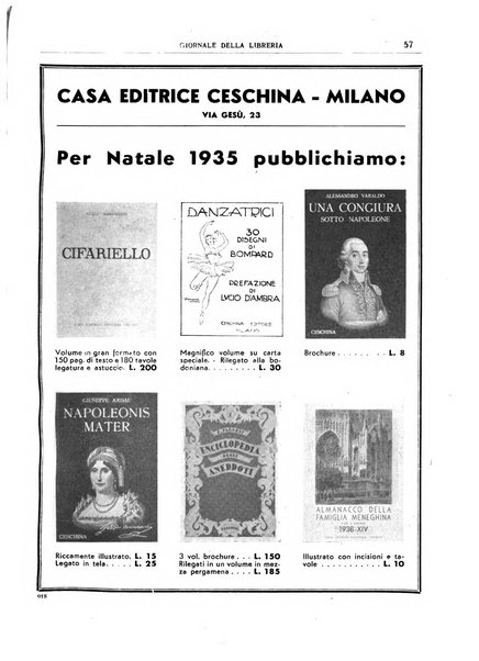 Giornale della libreria organo ufficiale della Associazione italiana editori