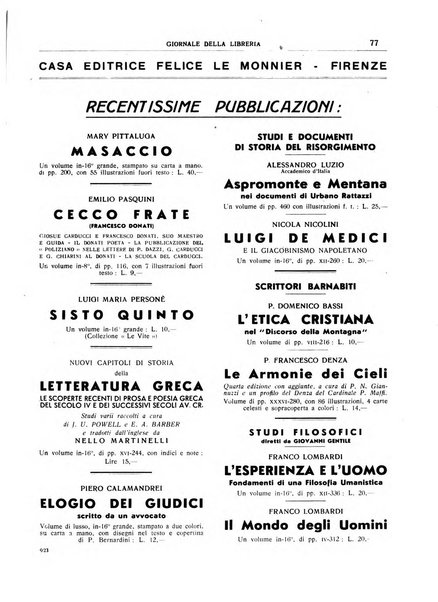 Giornale della libreria organo ufficiale della Associazione italiana editori