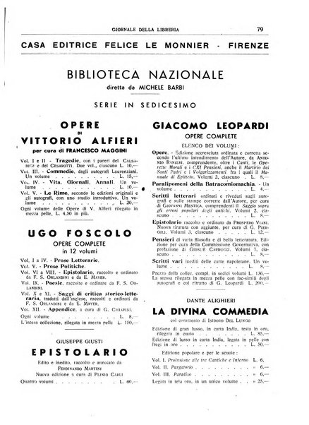 Giornale della libreria organo ufficiale della Associazione italiana editori