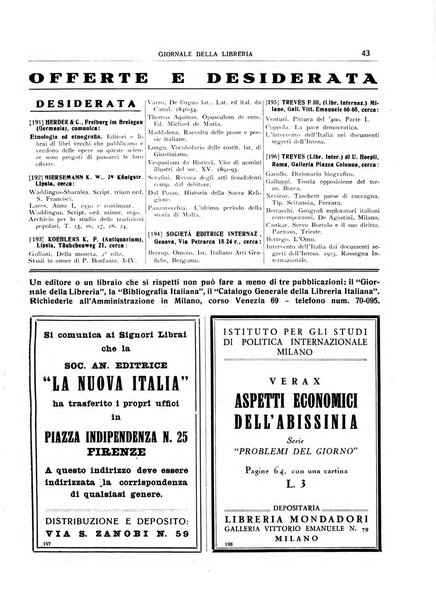 Giornale della libreria organo ufficiale della Associazione italiana editori