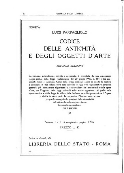 Giornale della libreria organo ufficiale della Associazione italiana editori