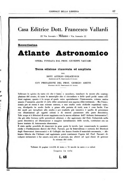 Giornale della libreria organo ufficiale della Associazione italiana editori