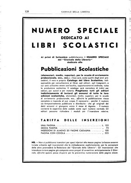 Giornale della libreria organo ufficiale della Associazione italiana editori