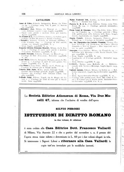 Giornale della libreria organo ufficiale della Associazione italiana editori