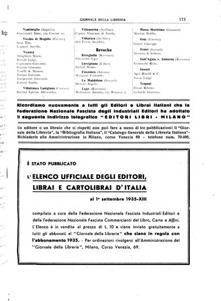 Giornale della libreria organo ufficiale della Associazione italiana editori