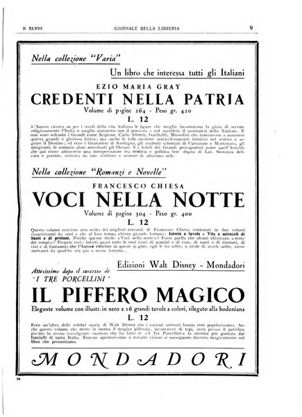 Giornale della libreria organo ufficiale della Associazione italiana editori