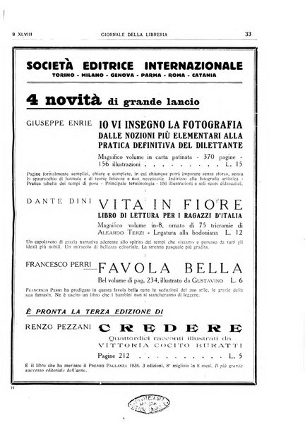 Giornale della libreria organo ufficiale della Associazione italiana editori