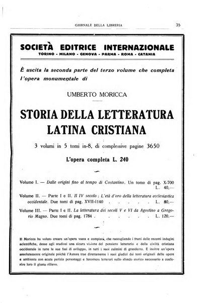 Giornale della libreria organo ufficiale della Associazione italiana editori