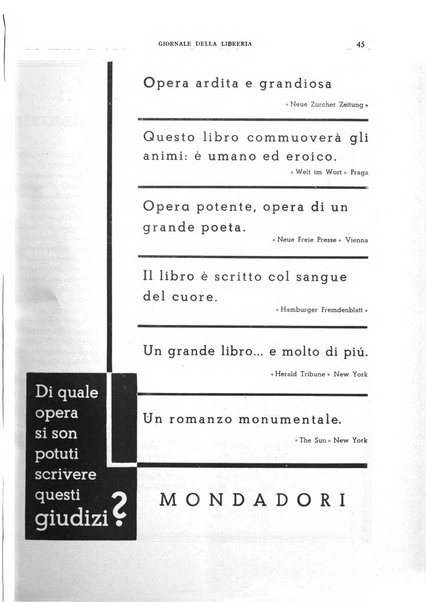 Giornale della libreria organo ufficiale della Associazione italiana editori