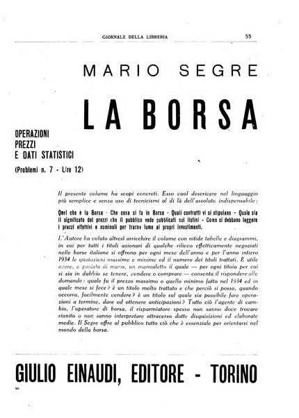 Giornale della libreria organo ufficiale della Associazione italiana editori