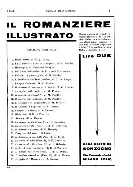 Giornale della libreria organo ufficiale della Associazione italiana editori