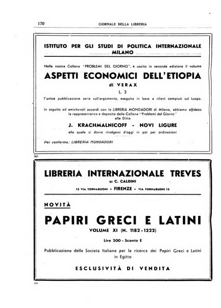 Giornale della libreria organo ufficiale della Associazione italiana editori