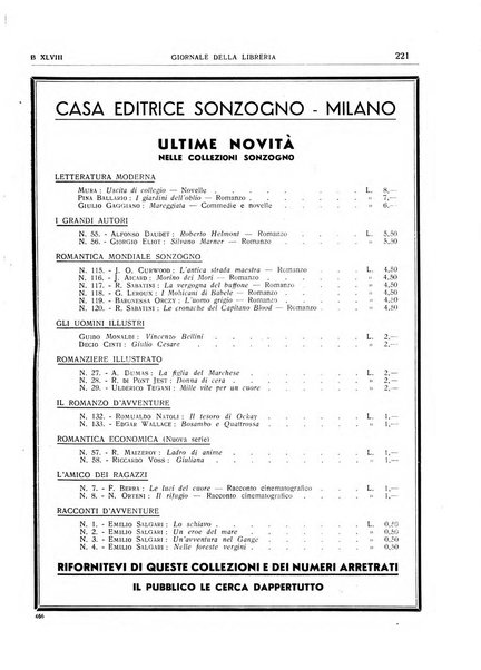 Giornale della libreria organo ufficiale della Associazione italiana editori