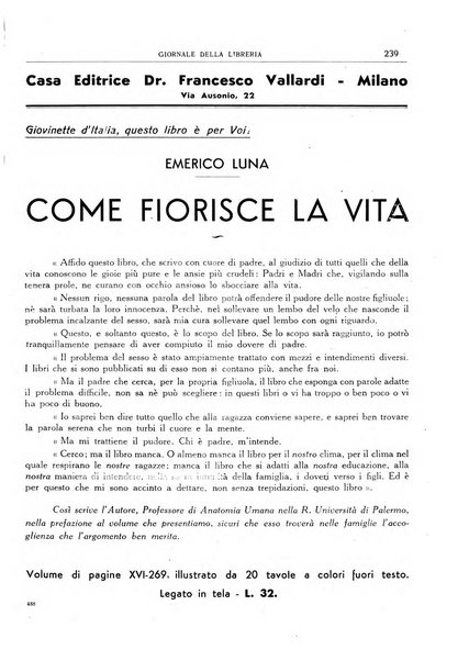 Giornale della libreria organo ufficiale della Associazione italiana editori