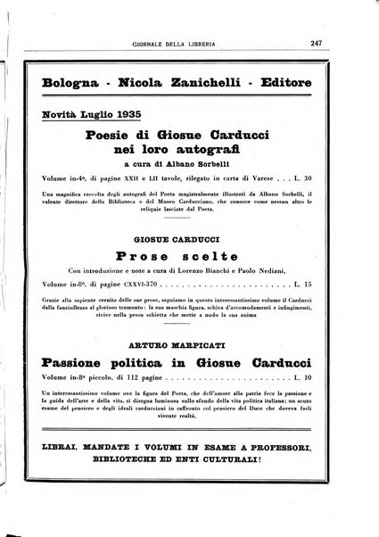 Giornale della libreria organo ufficiale della Associazione italiana editori