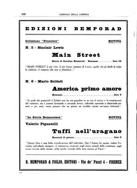 Giornale della libreria organo ufficiale della Associazione italiana editori