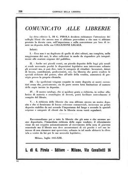 Giornale della libreria organo ufficiale della Associazione italiana editori