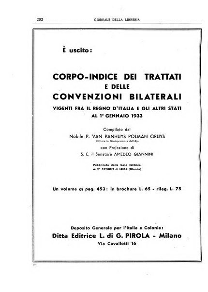 Giornale della libreria organo ufficiale della Associazione italiana editori