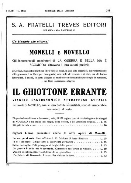 Giornale della libreria organo ufficiale della Associazione italiana editori