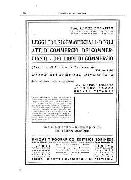 Giornale della libreria organo ufficiale della Associazione italiana editori