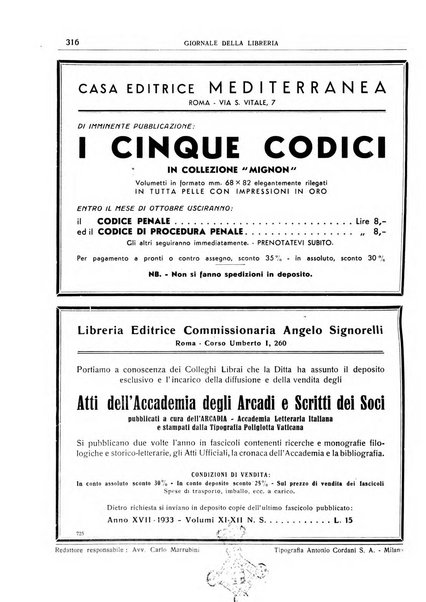 Giornale della libreria organo ufficiale della Associazione italiana editori