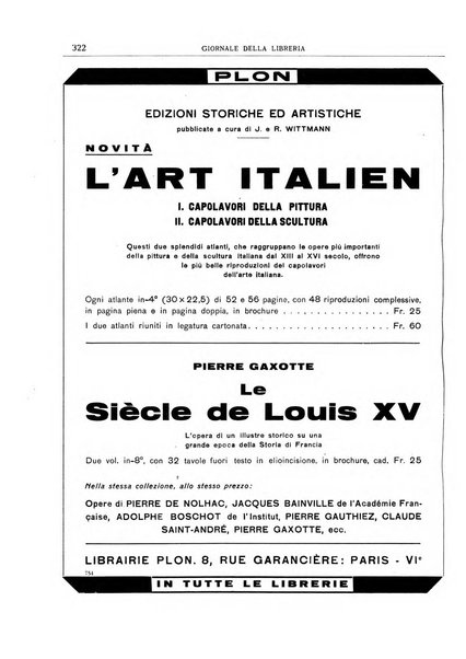 Giornale della libreria organo ufficiale della Associazione italiana editori