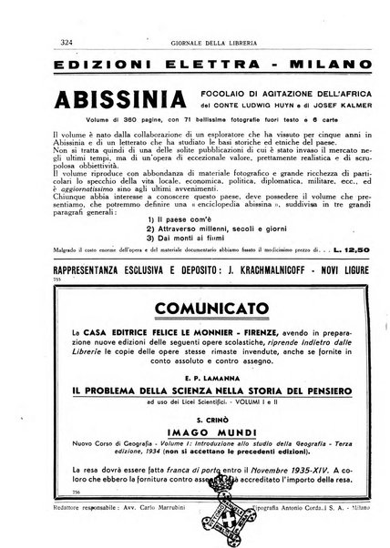 Giornale della libreria organo ufficiale della Associazione italiana editori